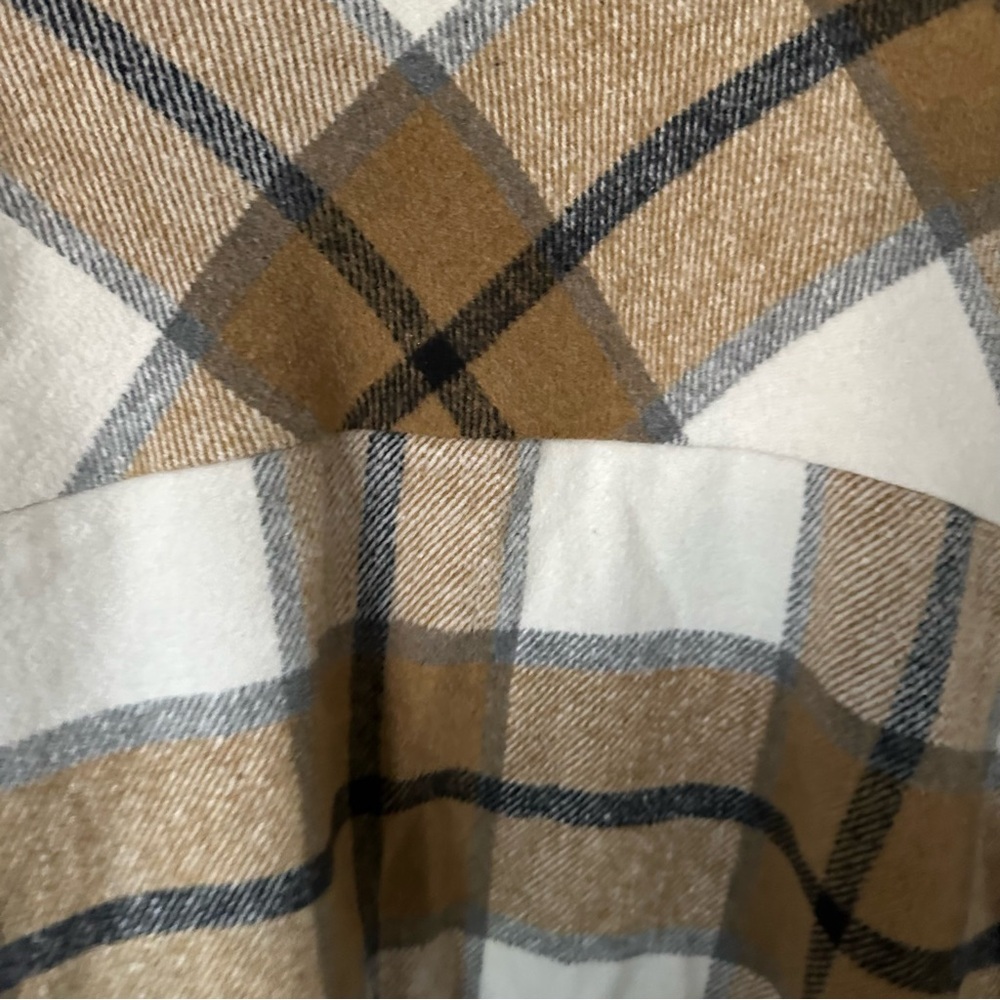Tan Plaid Shacket - Picture 8 of 8